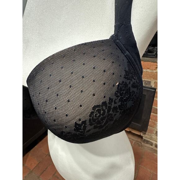 Soma Bra Stunning Support Full Coverage Black tan Lace 42DDD - Picture 2 of 6